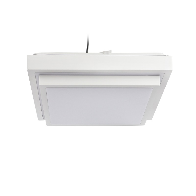 LED Ceiling Spotlight Classic White Aluminum Frame Square