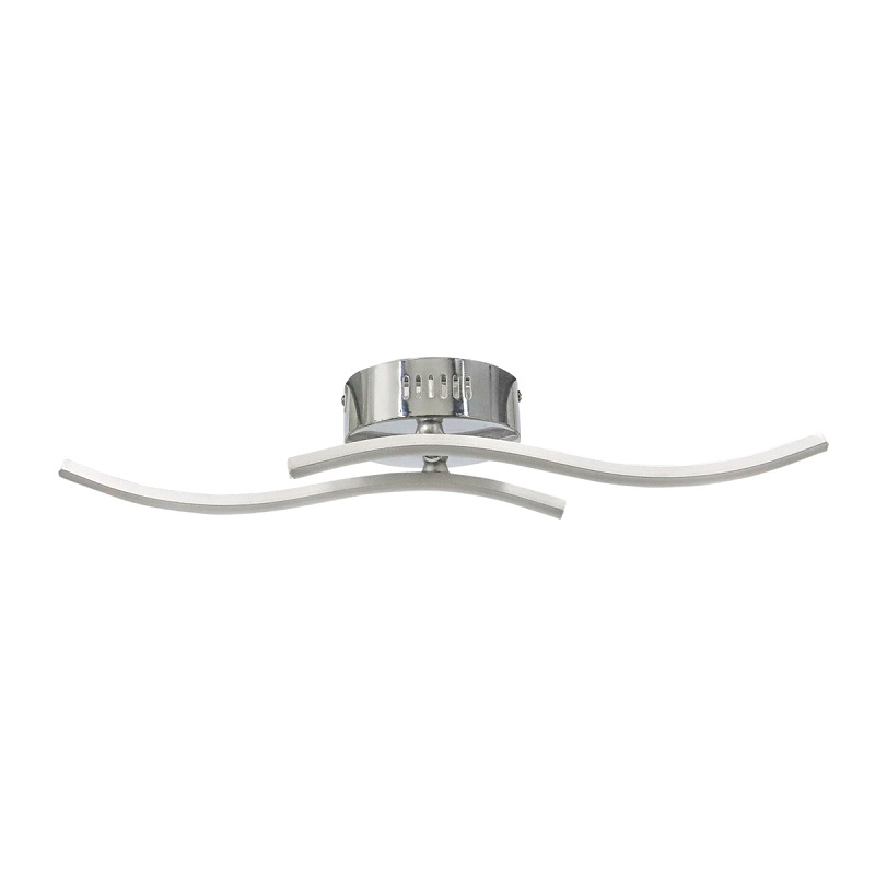 2-Flame LED Ceiling Light With Straight Rods